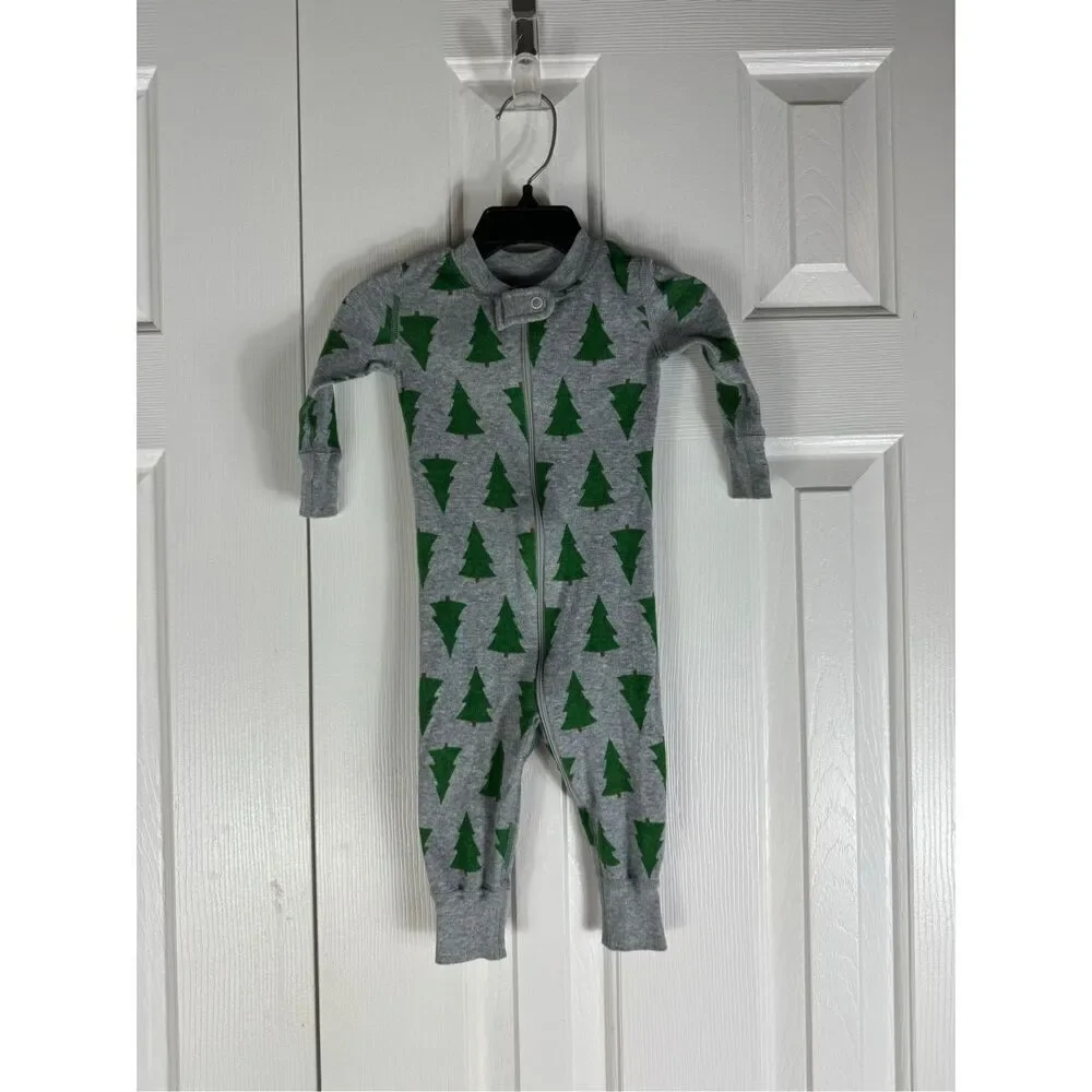 Hanna Andersson Childs Christmas Romper Size 60 US 3/6m